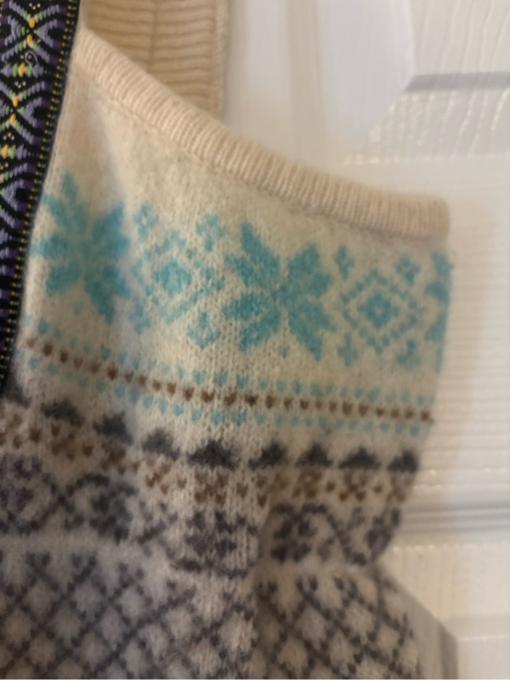 Free People Vintage Wool Fair Isle Nordic Dress - Picture 4 of 11